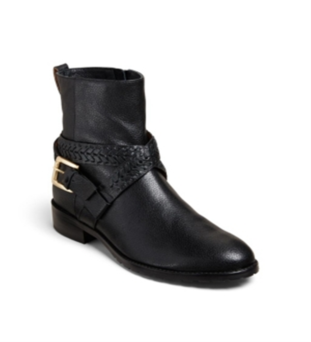 Jack Rogers Women's Eliza Moto Bootie Black Size 8 M