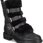 Dolce Vita Women's Neft Moto Booties Vegan Buckle Moto Black Size 6.5 M