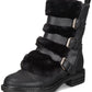 Dolce Vita Women's Neft Moto Booties Vegan Buckle Moto Black Size 6.5 M
