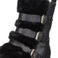 Dolce Vita Women's Neft Moto Booties Vegan Buckle Moto Black Size 6.5 M