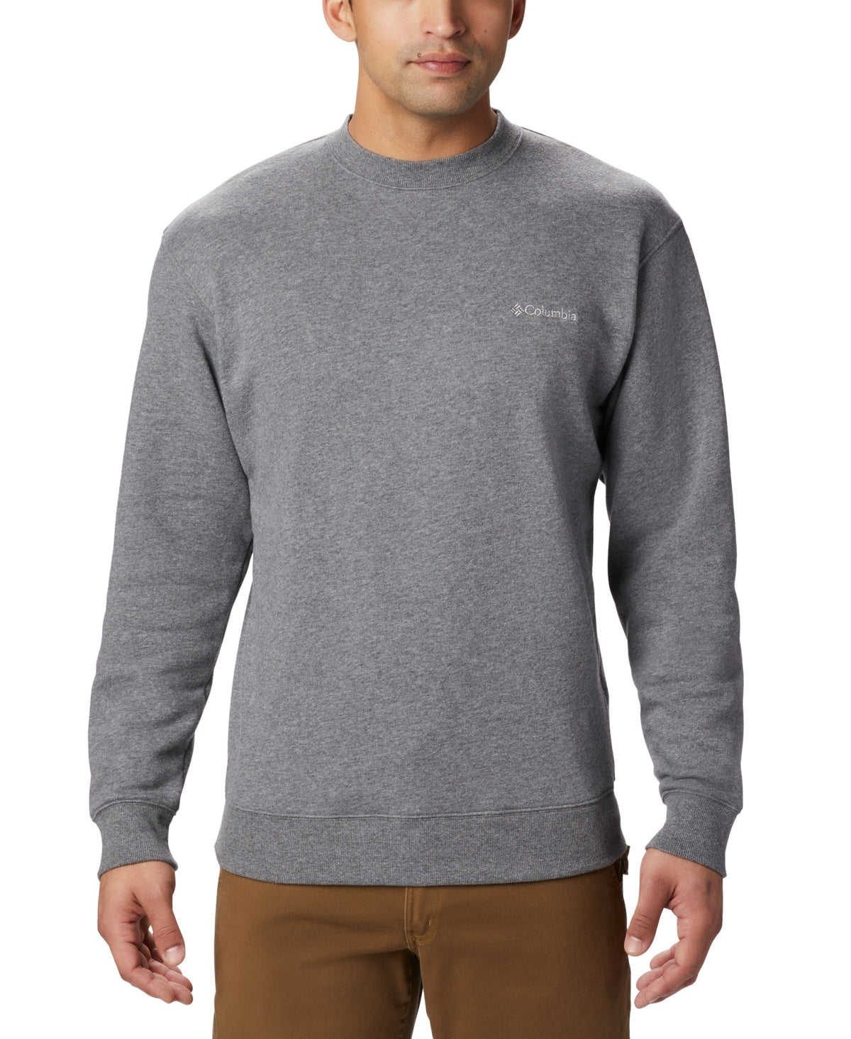 Columbia Men's Hart Mountain Ii Crew Sweatshirt Gray Size X-Large