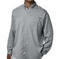 Columbia Men's Pfg Tamiami Ii Long Sleeve Shirt Gray Size X-Large