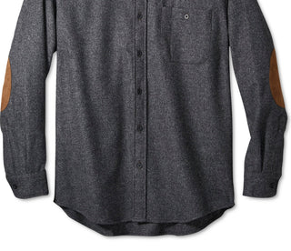 Pendleton Men's Trail With Faux Suede Elbow Patches Shirt Black Size Large
