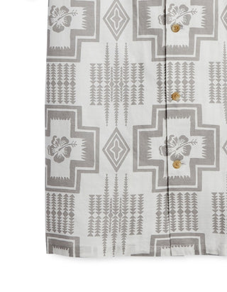 Pendleton Men's Short Sleeve Aloha Shirt Gray Size Medium