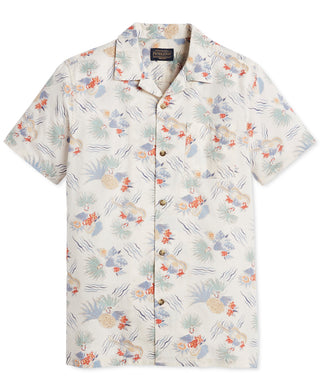Pendleton Men's Short Sleeve Aloha Shirt White Size S