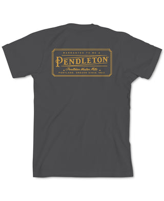 Pendleton Men's Retro Logo Graphic T-Shirt Gray Size Small