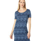 Pendleton Women's Short Sleeve Cotton Sweaterdress Blue Size Large