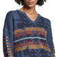Pendleton Women's CottON Graphic Pullover Blue Size Large