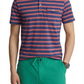 Polo Ralph Lauren Men's Stripe Button Down Pocket Polo Blue Size X-Large