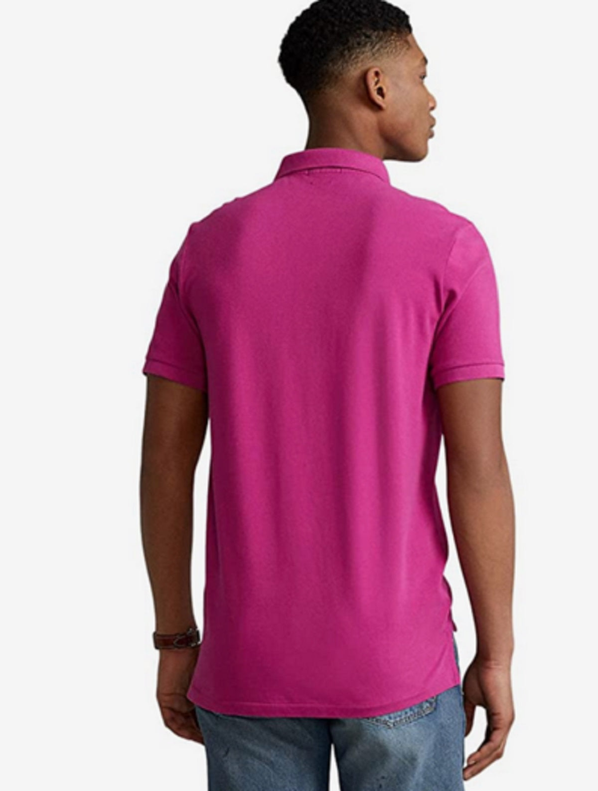 Polo Ralph Lauren Men's Classic Fit Mesh Polo Shirt Pink Size Large