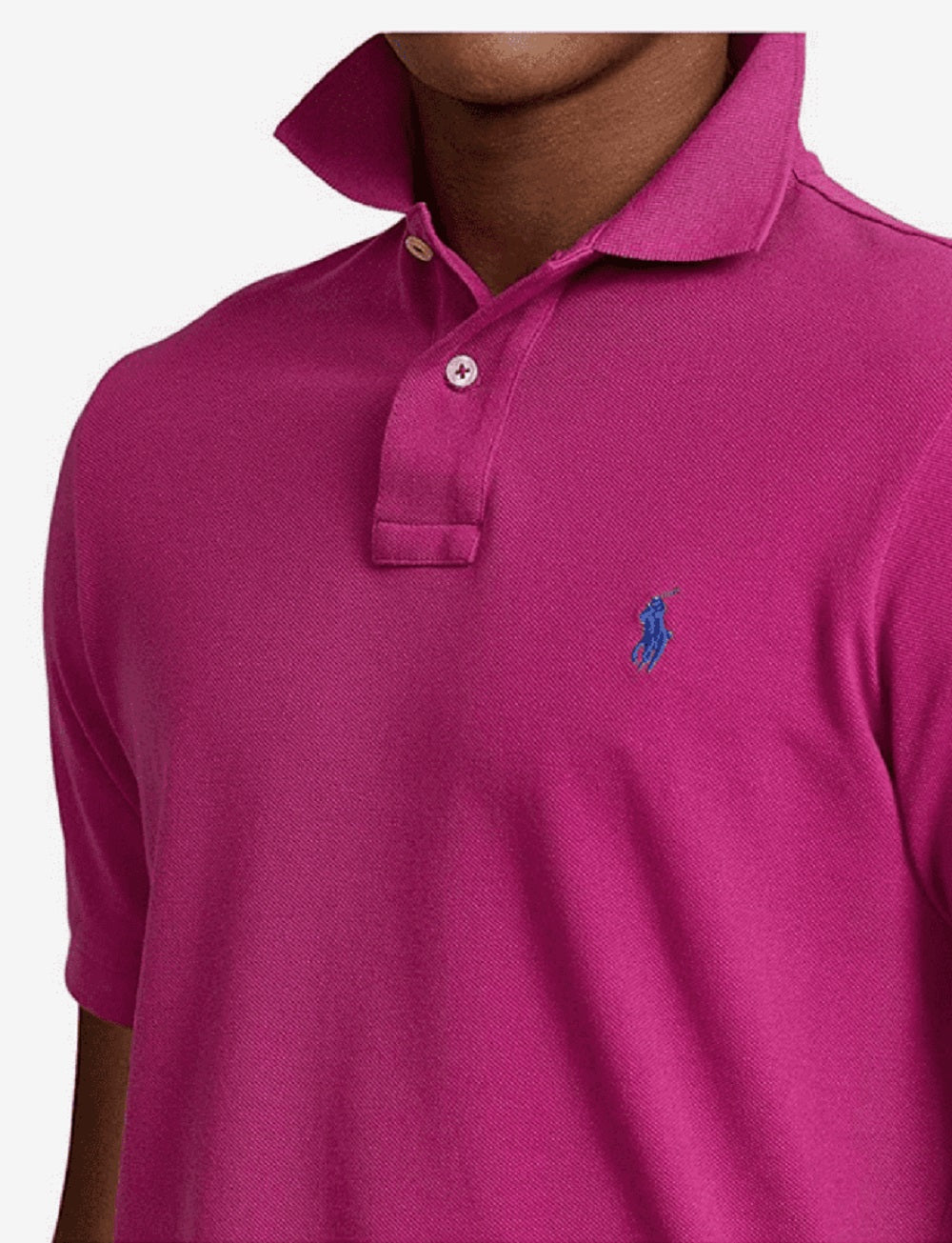 Polo Ralph Lauren Men's Classic Fit Mesh Polo Shirt Pink Size Large