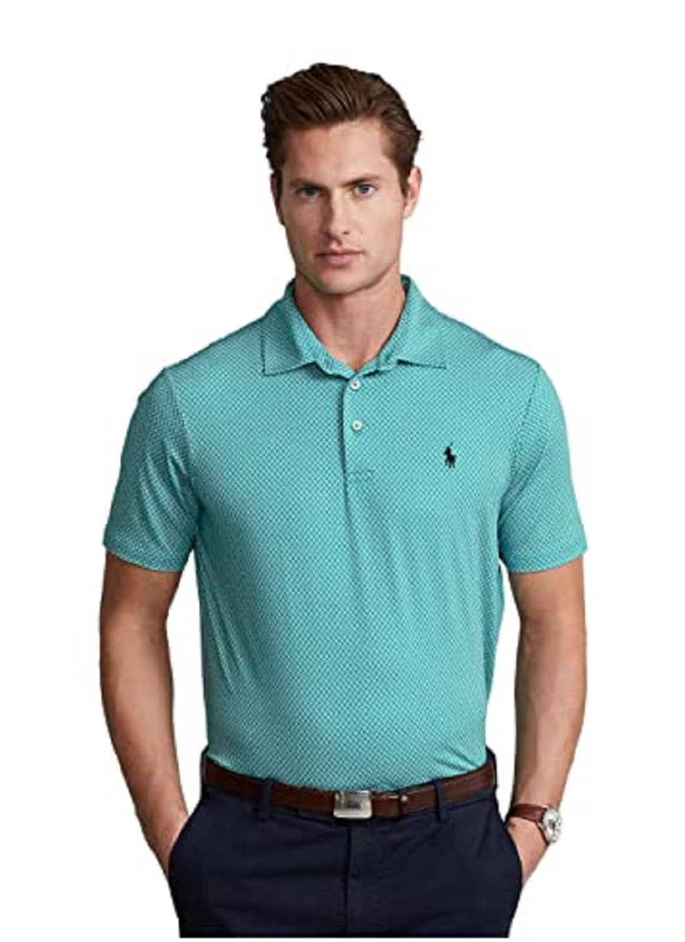 Polo Ralph Lauren Men's Printed Performance Polo Shirt Green Size X-Large