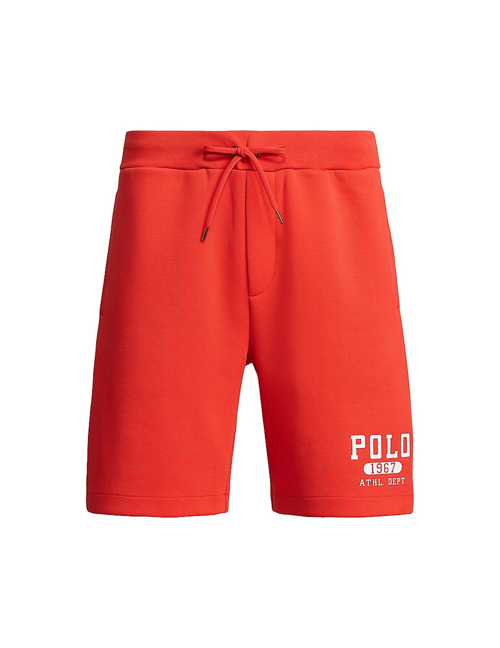 Polo Ralph Lauren Men's 8 Inch Logo Double Knit Shorts Red Size Small