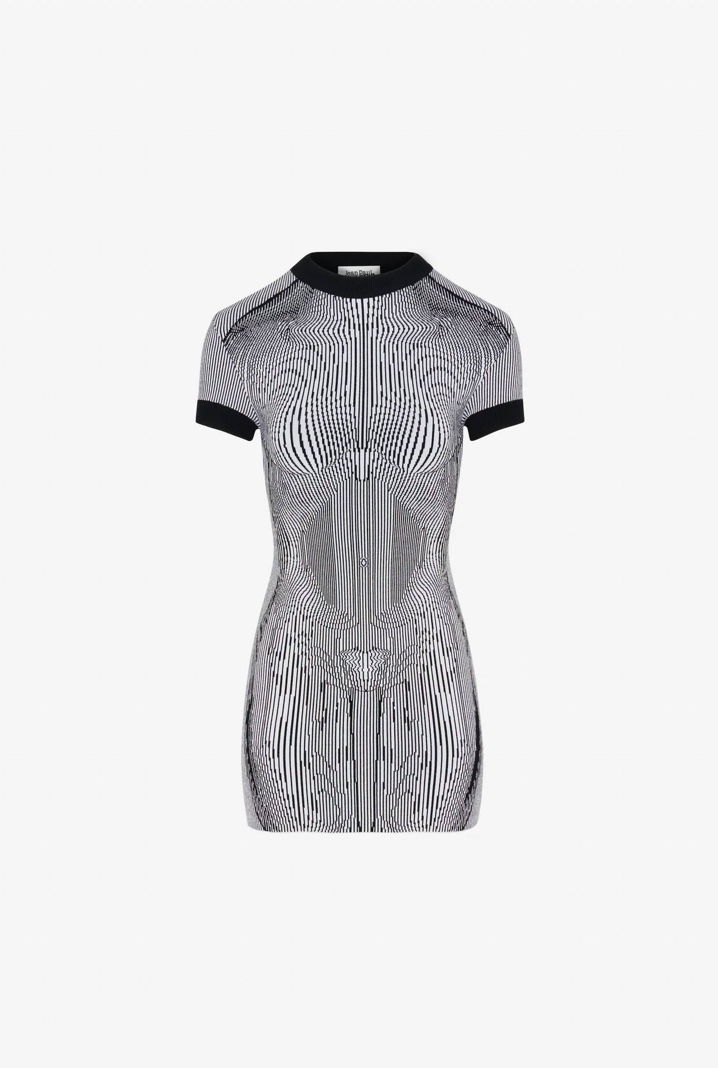 Jean Paul Gaultier - Morphing Pinstripe Short Dress