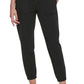 Calvin Klein Women's Garment Dye Smocked Waist Joggers Black Size Small