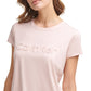 Calvin Klein Women's Short Sleeve Logo T-Shirt Pink Size Large