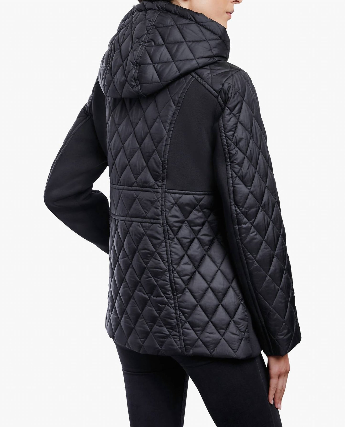 London Fog - Zip Front Hooded Quilted Jacket