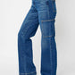 Judy Blue - Cargo Wide Leg Jeans