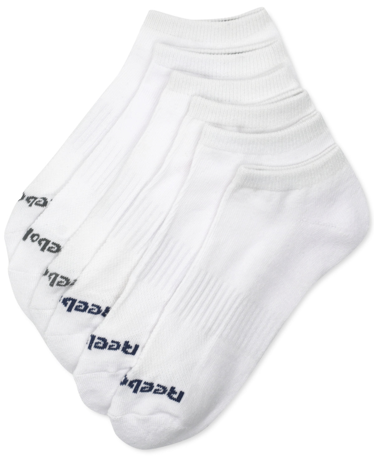 Reebok Men's 6 Pk Athletic Low Cut Socks White Size Regular