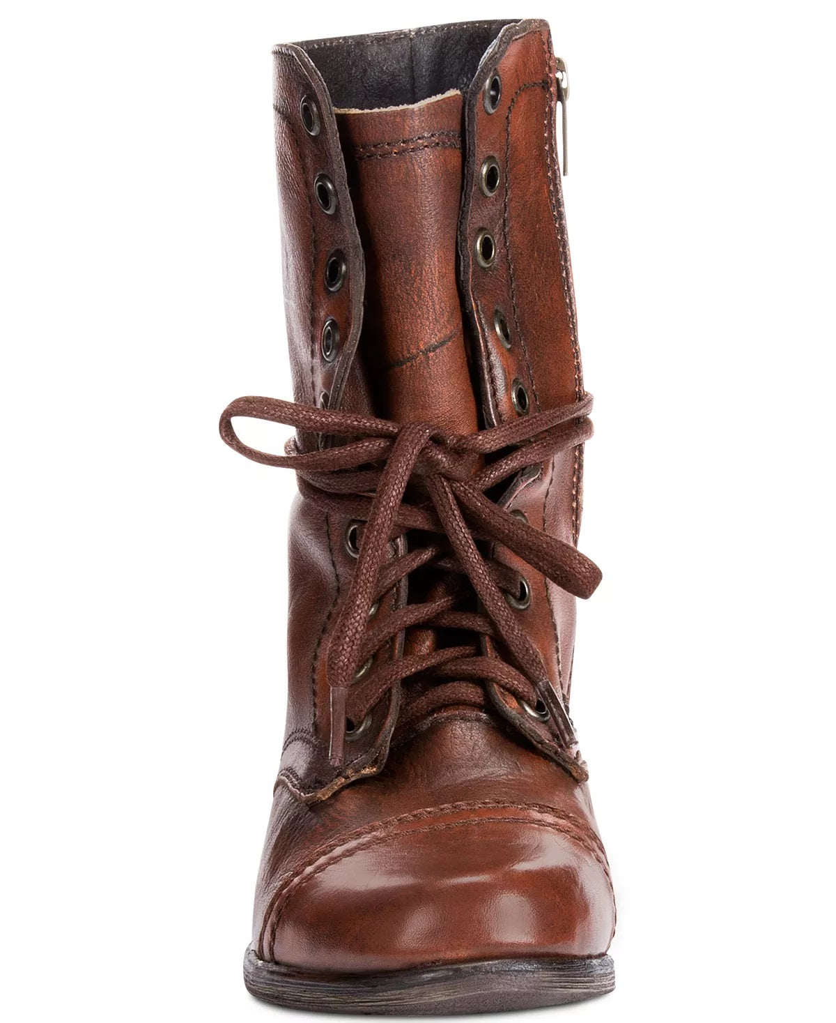 Steve Madden Women's Troopa Lace Up Combat Boots Brown Size 9 M