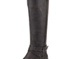 GUESS Womens Haydin Faux Leather Wide Calf Riding Boots Gray Size 6 MW