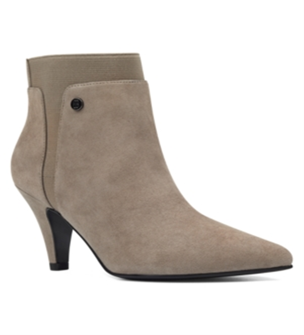 Bandolino Women's Bari Suede Pointed Toe Booties Brown Size 9.5M