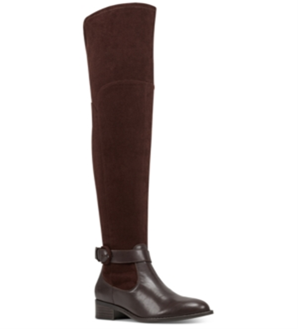 Nine West Women's Nacoby Over The Knee Riding Boots Brown Size 10
