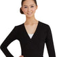 Capezio Women's Wrap Top Black Size X-Large