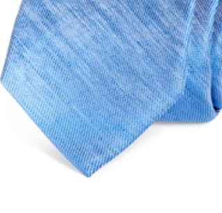 Bloomingdale's Men's Heathered Silk & Linen Classic Tie Blue Size 6