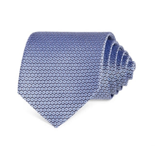 Bloomingdale's Men's Dot Grid Silk Classic Tie Purple Size 8