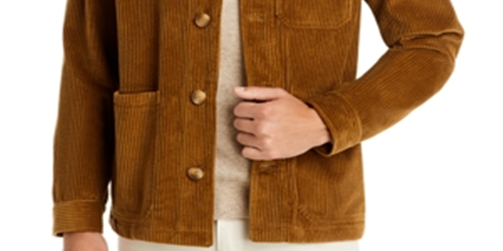 The Men's Store at Bloomingdale's Corduroy Chore Jacket Brown Size Large