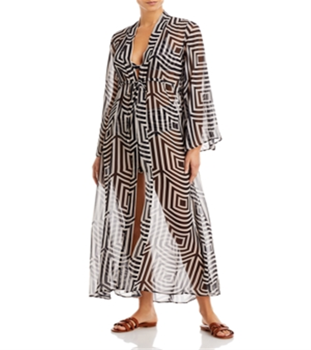 Alexandra Miro Women's Betty Caftan Swimwear Black Size M
