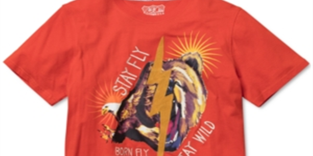 Born Fly Men's Big & Tall Graphic T-Shirt Yellow Size XXXX-Large