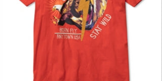 Born Fly Men's Big & Tall Graphic T-Shirt Yellow Size XXXX-Large