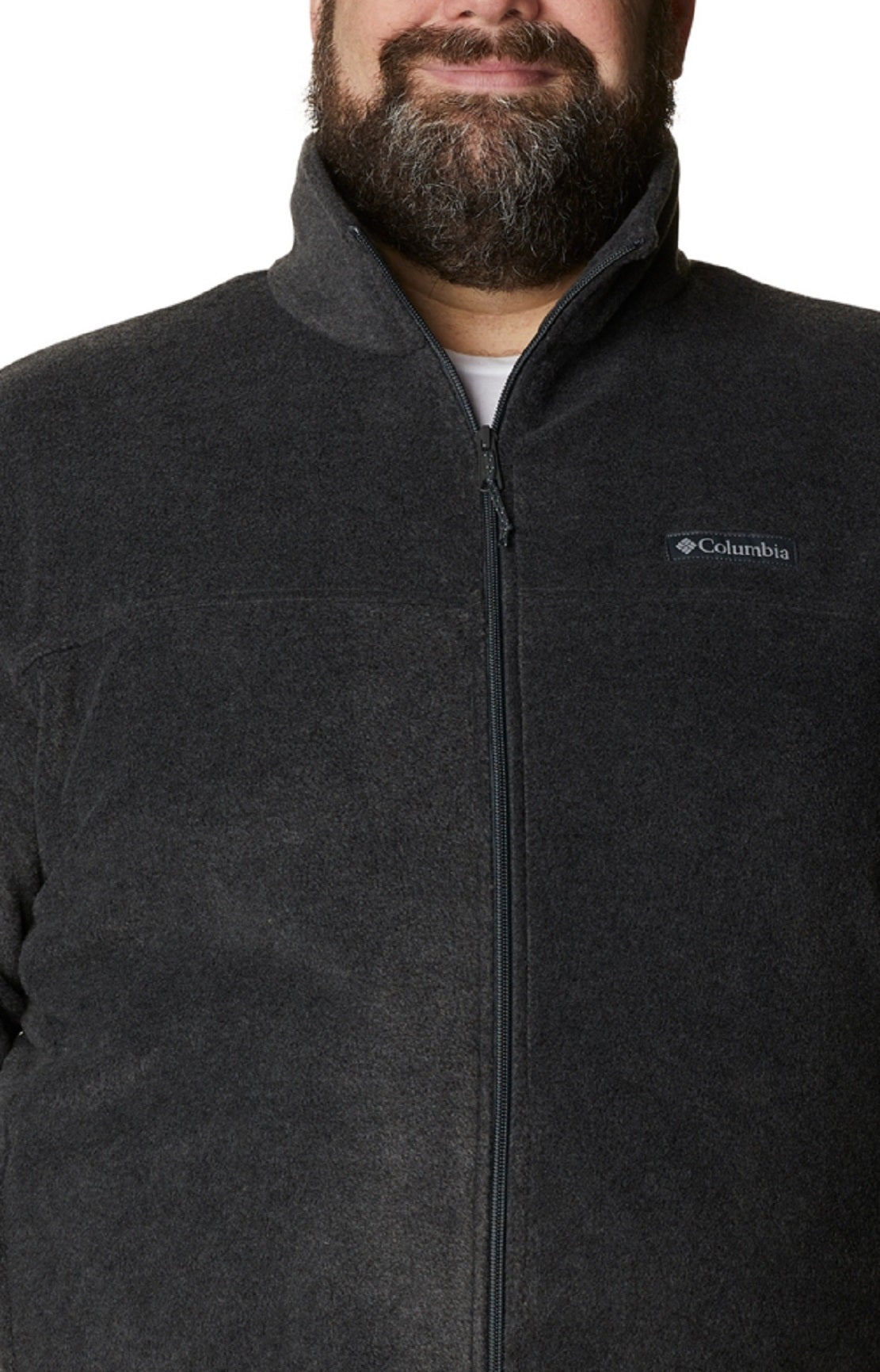 Columbia Men's Big & Tall Steens Mountain Fleece Jacket Silver Size Medium