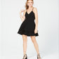 B Darlin Junior's Lace Back Fit & Flare Dress Black Size 5-6