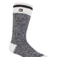 Heat Holders Men's Block Twist Thermal Socks White Size 7-12
