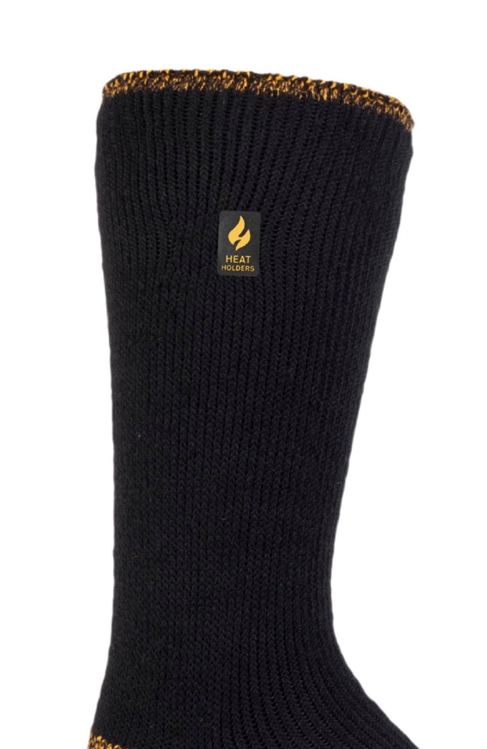 Heat Holders Men's Worxx Bruce Contrast Crew Sock Black Size 7-12