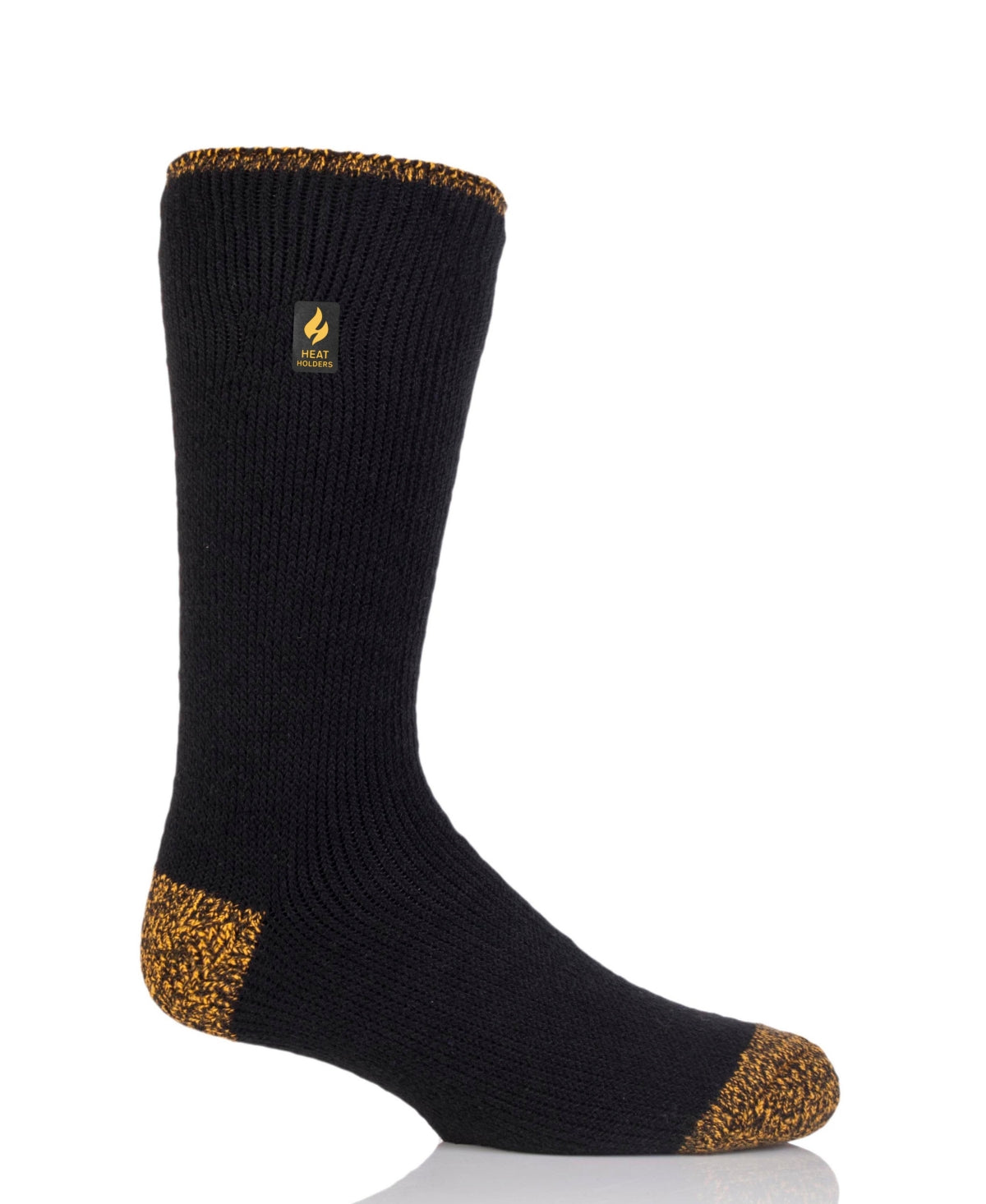 Heat Holders Men's Worxx Bruce Contrast Crew Sock Black Size 7-12