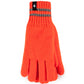 Heat Holders Men's Worxx Richard Flat Knit Gloves Orange Size Large