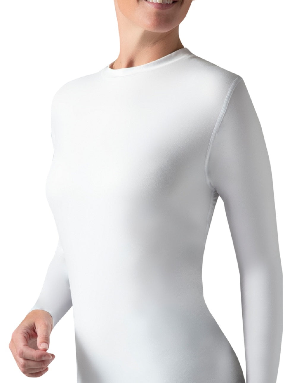 Heat Holders Women's Lite Kristy Thermal Top White Size Medium