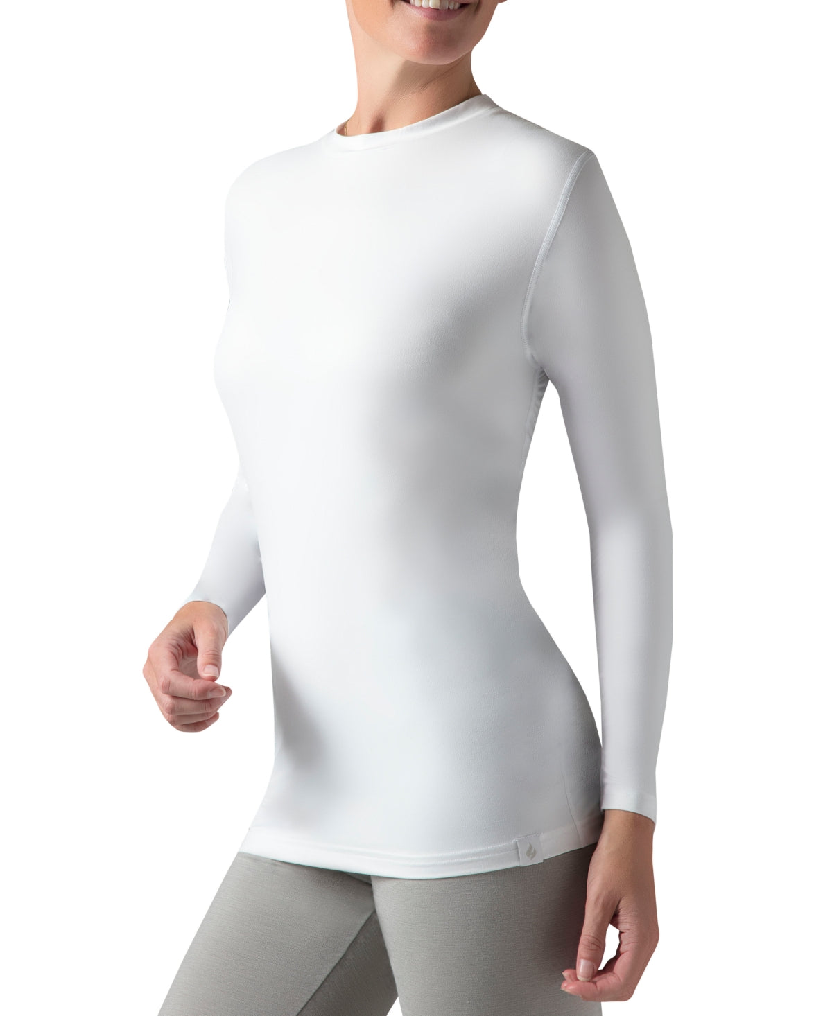 Heat Holders Women's Lite Kristy Thermal Top White Size Medium