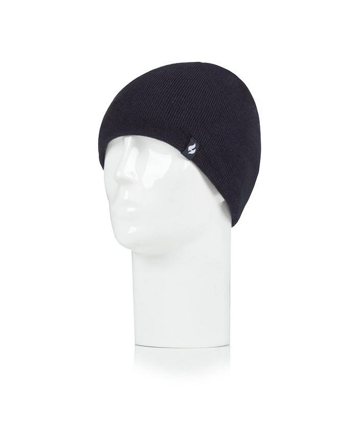 Heat Holders Men's David Flat Knit Watch Cap Black One Size