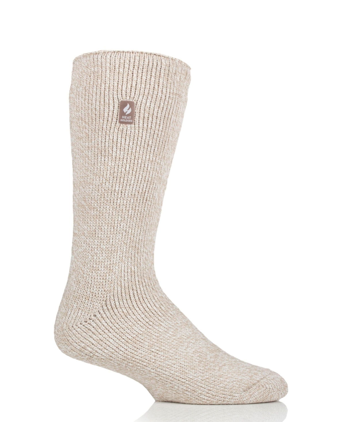 Heat Holders Men's Dunnock Twist Crew Sock White Size 7-12