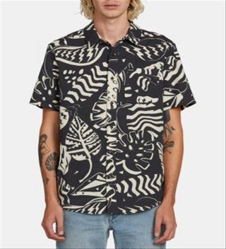 Volcom Men's Scrap Sport Shirt Black Size M