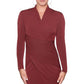 Rachel Roy Women's Bret Sparkle Knit Faux Wrap Dress Red Size Small