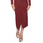 Rachel Roy Women's Bret Sparkle Knit Faux Wrap Dress Red Size Small