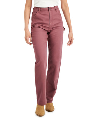 Tinseltown Junior's Straight Leg Carpenter Jeans Pink Size 9