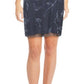 Papell Studio Women's Embellished Boat Neck Dress Blue Size 10