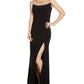 Adrianna Papell Women's Embellished Jersey Gown Black Size 2
